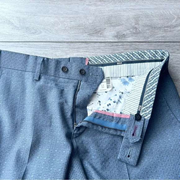 HILTL Lightweight Pure Wool  Cuffed Dress Pants - Picture 5 of 15